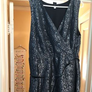 Black and silver dress.